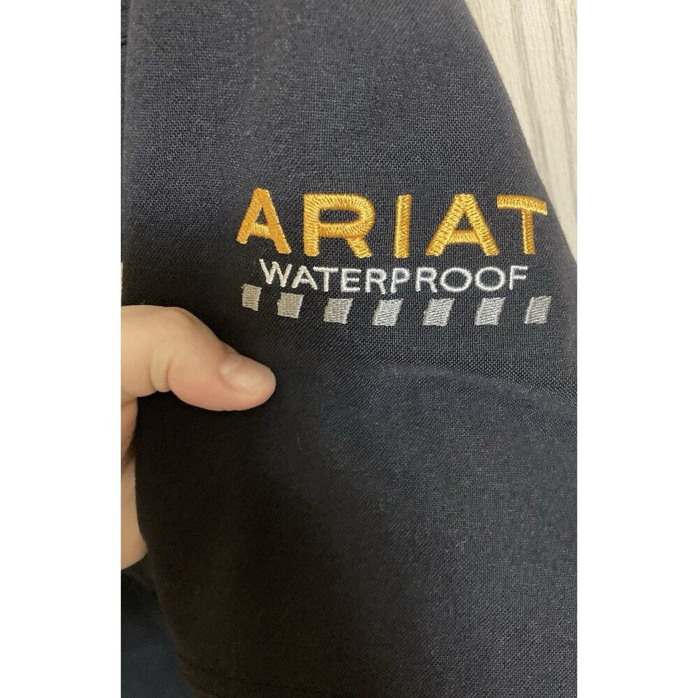 ARIAT men's Rebar Storm Fighter waterproof jacket in black - size medium - Picture 4 of 12